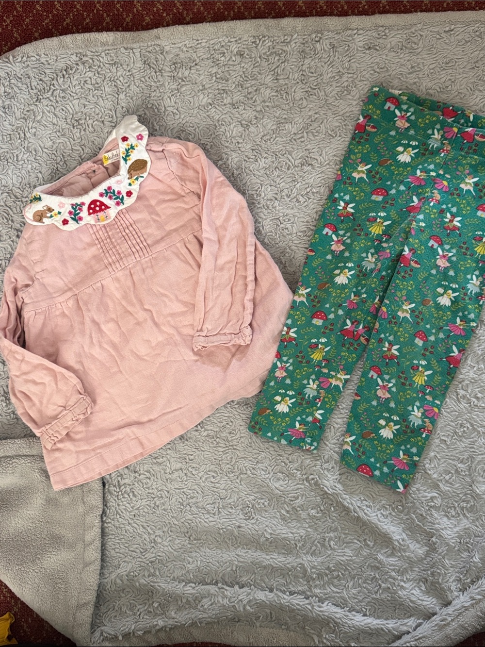 Baby Boden Fairy Garden Legging and Shirt: 2 Piece Set - 18/24 months
